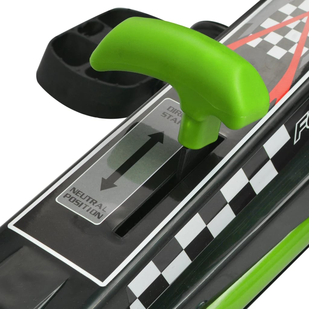 Pedal-go-kart med justerbart sete grønn