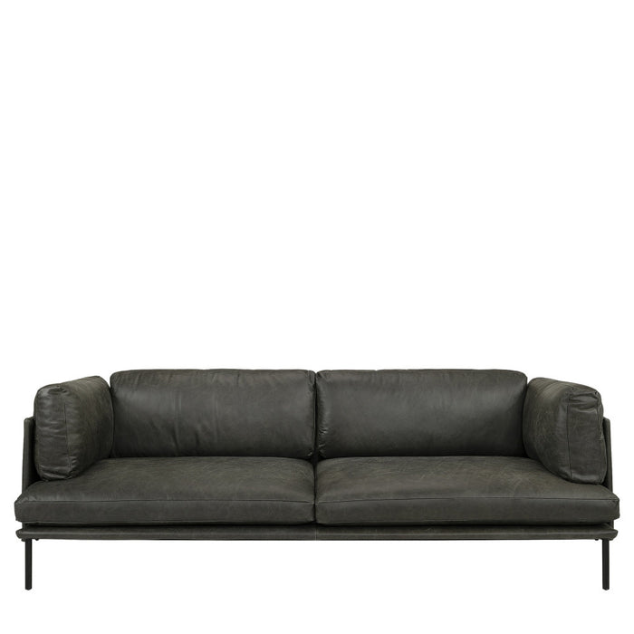 Artwood 3 seter sofa skinn Ebony BRIOCHE 04-03349
