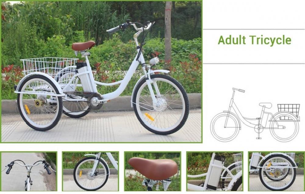 Elektrisk sykkel med 3 hjul