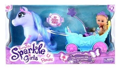 Sparkle Girlz - Dukke med hest og vogn