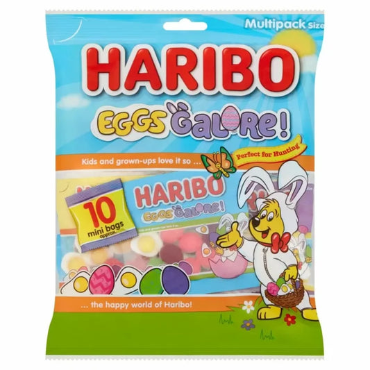 Haribo Eggs Galore - Pose med Forskjellige Vingummi og Skum Egg