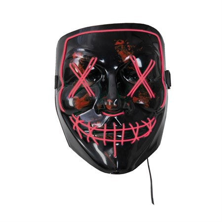LED Horror maske - Rød