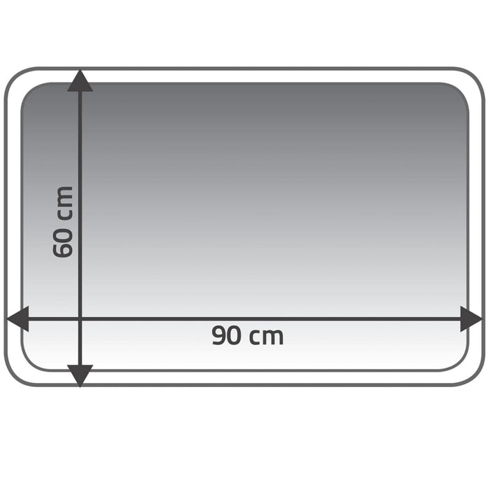 RIDDER Baderomsmatte Carl 60x90 cm grå 7102307