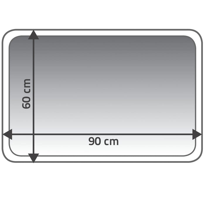 RIDDER Baderomsmatte Coins 60x90 cm grå 7103307