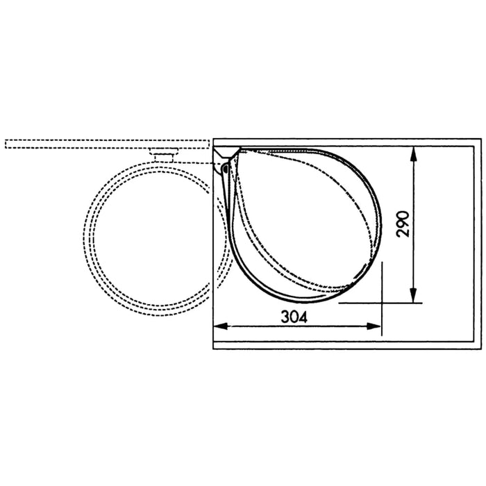 Hailo Skapboks Compact-Box størrelse M 15 L hvit 3555-001