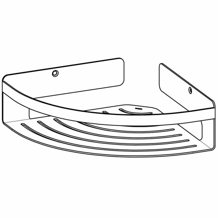 Tiger Hjørnekurv for bad Caddy krom stor 1400630346