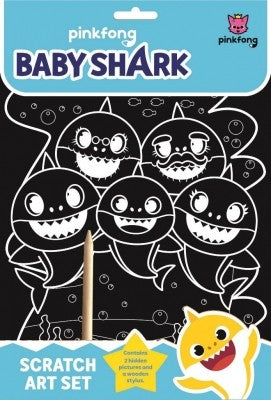Baby Shark scratch art