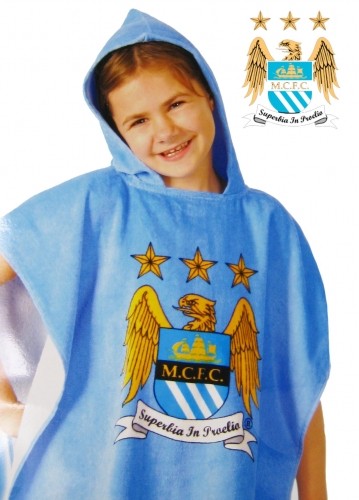 Manchester City FC football Badeponcho