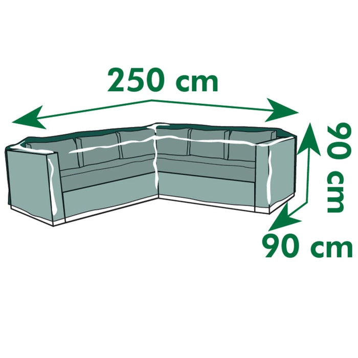 Nature Hagemøbeltrekk for L-formede salongsofa 205x90x90 cm