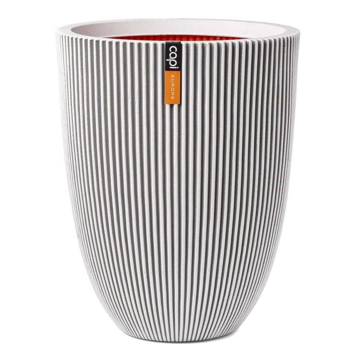 Capi Vase elegant Groove 34x46 elfenben