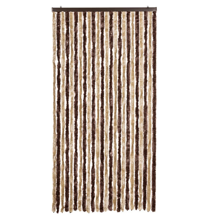 Insektgardin beige og lysebrun 100x220 cm chenille