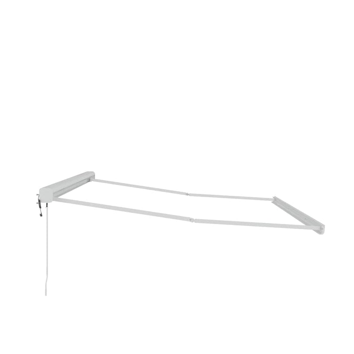 Markise Hvit 4 × 3 m Metall