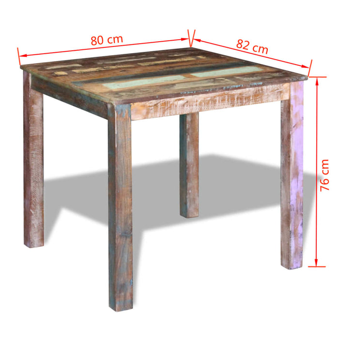 Spisebord Solid Gjenbrukstre 80x82x76 cm