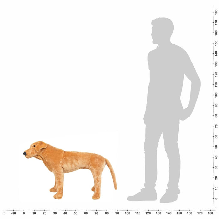 Stående lekehund labrador plysj lysebrun XXL