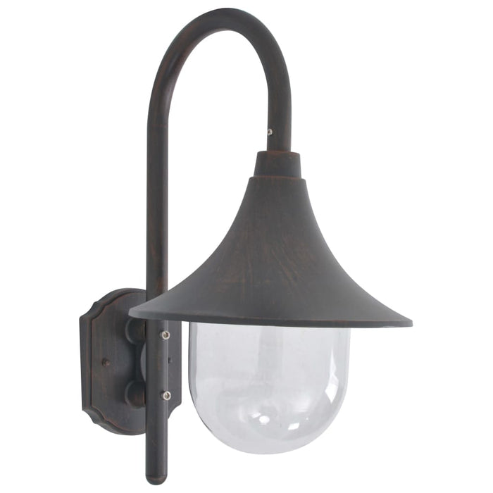 Utendørs vegglampe E27 42 cm aluminium bronse