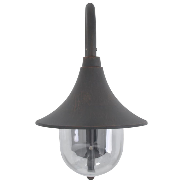 Utendørs vegglampe E27 42 cm aluminium bronse