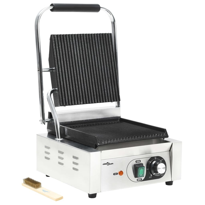 Riflet paninigrill rustfritt stål 1800 W 31x30,5x20 cm