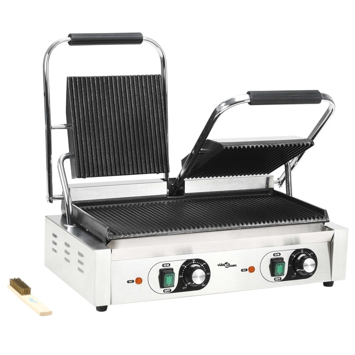 Dobbel riflet paninigrill 3600 W 57x30,5x20 cm