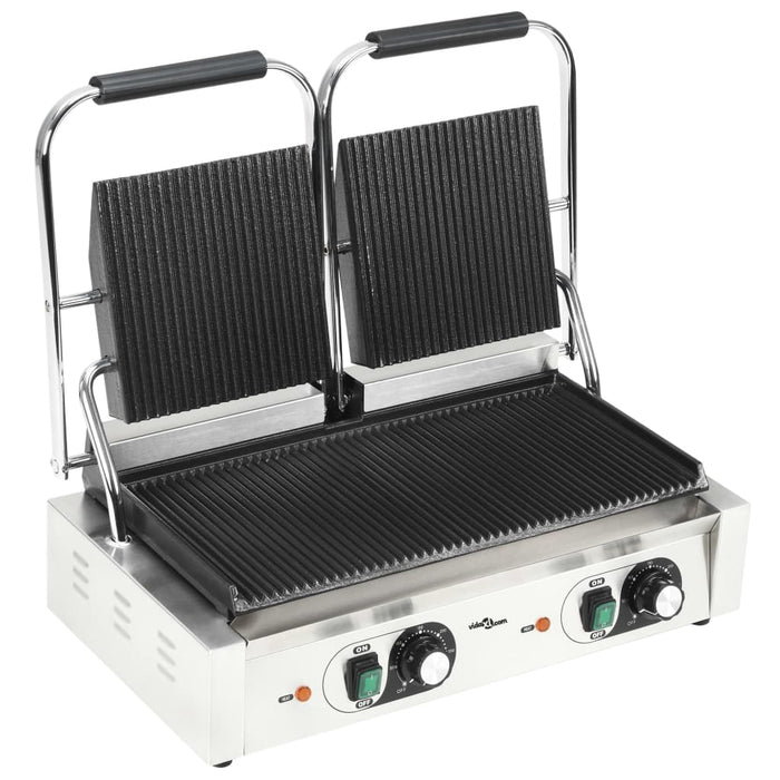 Dobbel riflet paninigrill 3600 W 57x30,5x20 cm