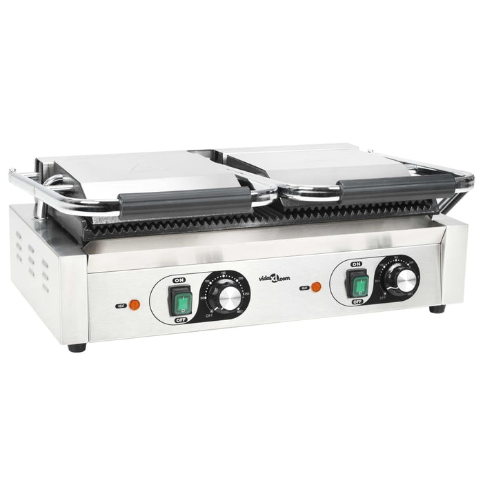 Dobbel riflet paninigrill 3600 W 57x30,5x20 cm