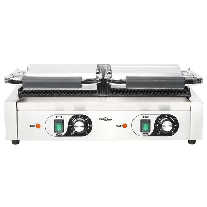 Dobbel riflet paninigrill 3600 W 57x30,5x20 cm