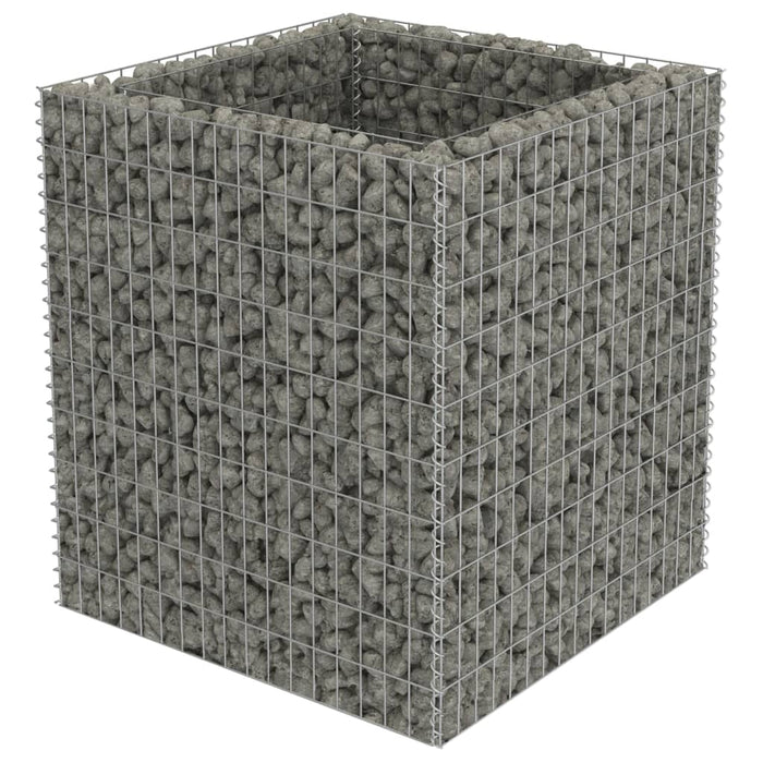 Gabion høybed galvanisert stål 90x90x100 cm