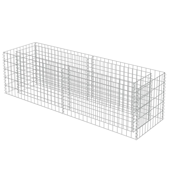 Gabion høybed galvanisert stål 180x50x50 cm