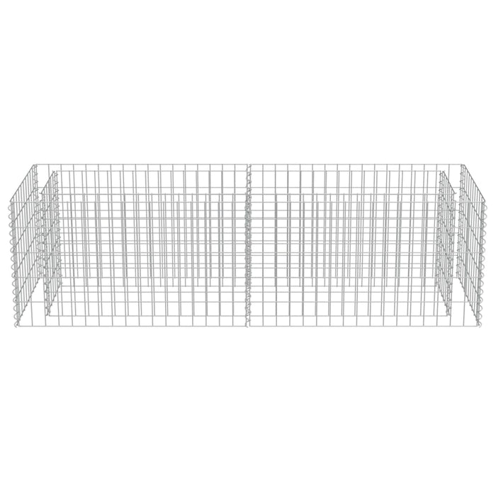 Gabion høybed galvanisert stål 180x50x50 cm