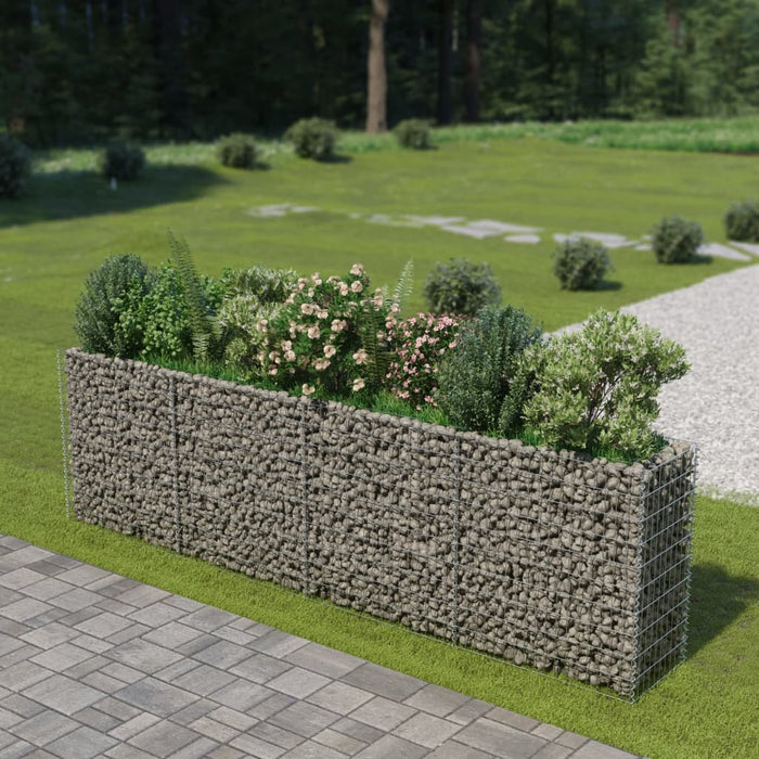 Gabion høybed galvanisert stål 360x50x100 cm