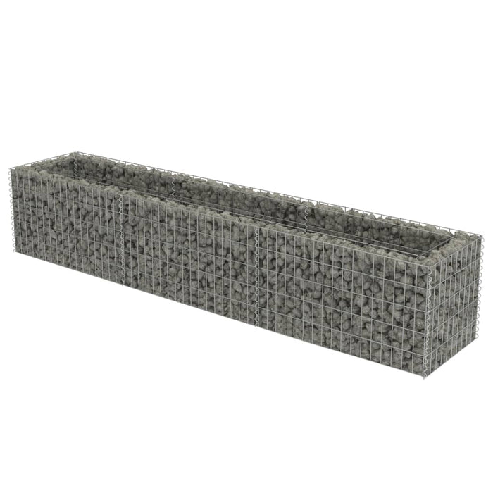 Gabion høybed galvanisert stål 270x50x50 cm