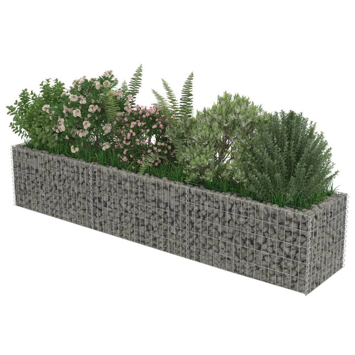 Gabion høybed galvanisert stål 270x50x50 cm