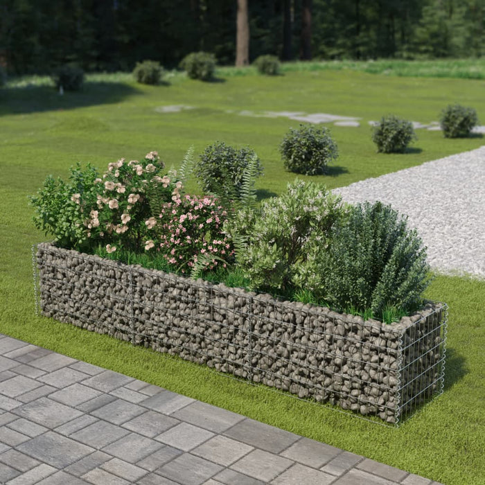 Gabion høybed galvanisert stål 270x50x50 cm