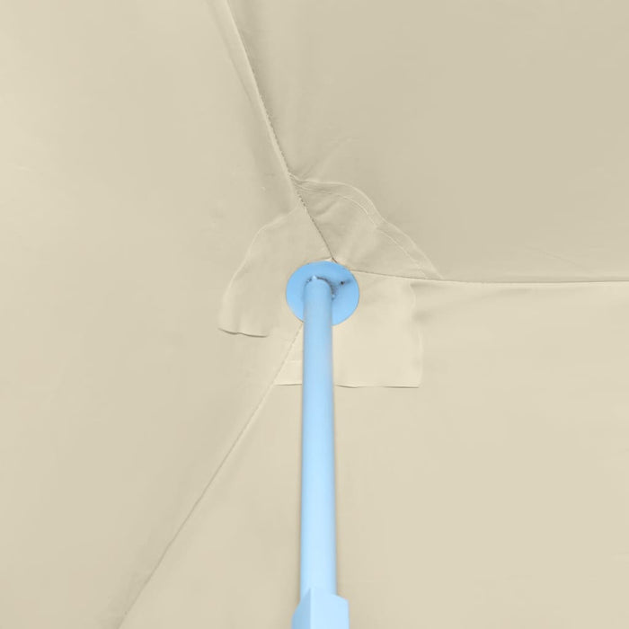 Sammenleggbart festtelt popup med 8 sidevegger 3x9 m kremhvit