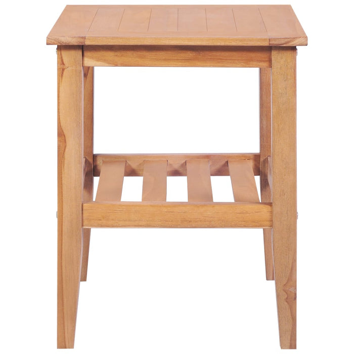 Salongbord 40x40x50 cm firkantet heltre teak