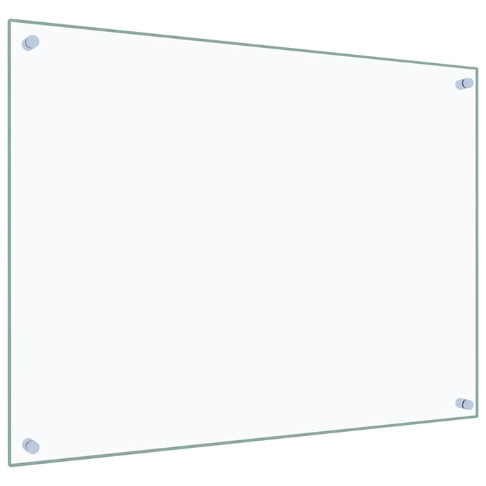 Kjøkkenplate gjennomsiktig 80x60 cm herdet glass