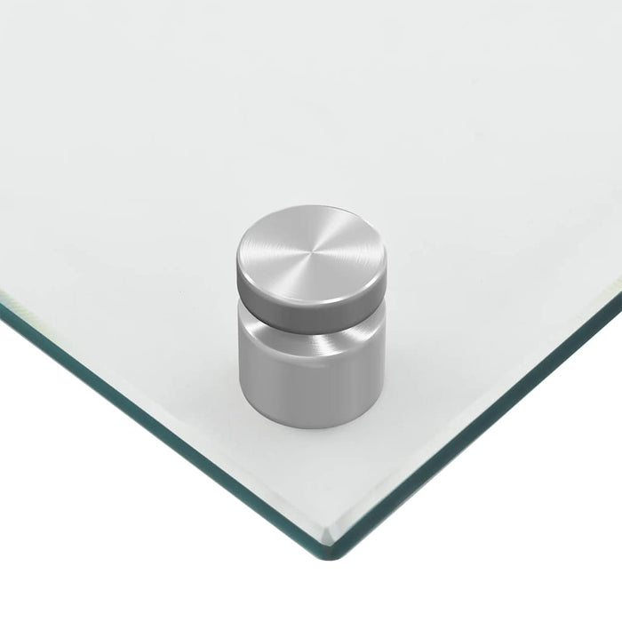 Kjøkkenplate gjennomsiktig 90x60 cm herdet glass