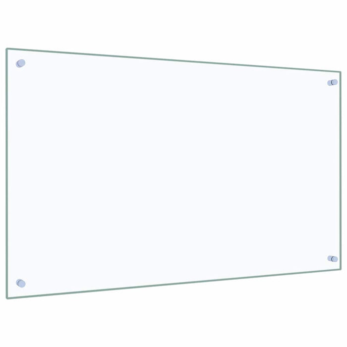 Kjøkkenplate gjennomsiktig 100x60 cm herdet glass