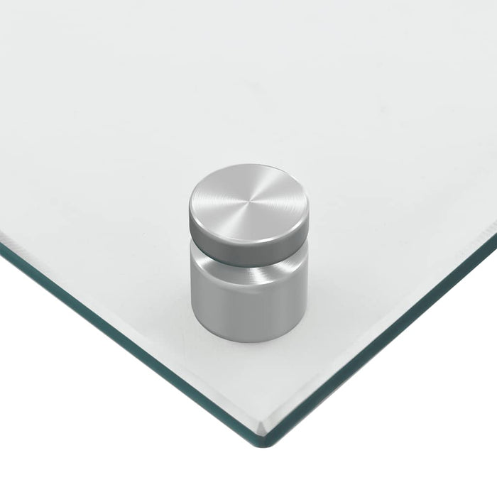 Kjøkkenplate gjennomsiktig 100x60 cm herdet glass