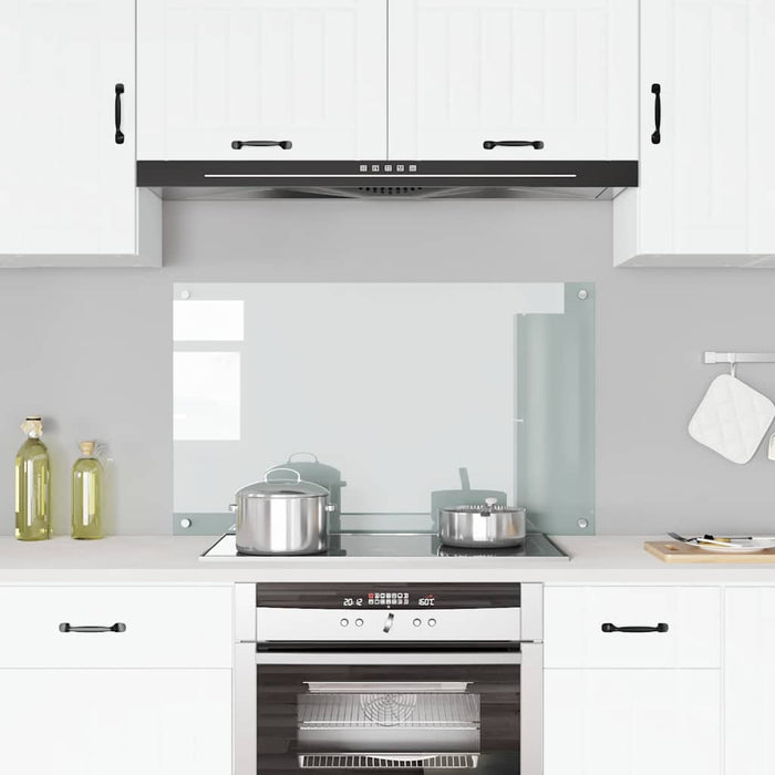 Kjøkkenplate gjennomsiktig 100x60 cm herdet glass