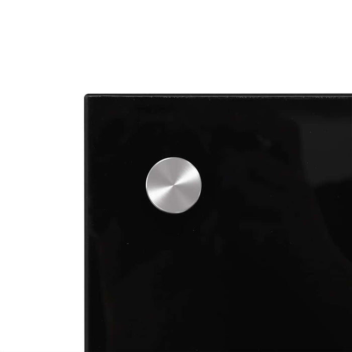 Kjøkkenplate svart 100x50 cm herdet glass