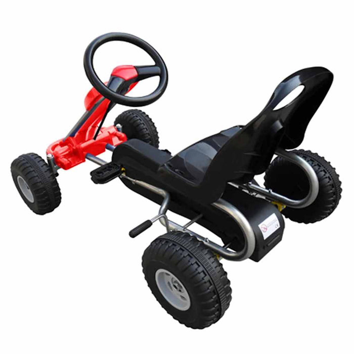 Pedal-go-kart rød