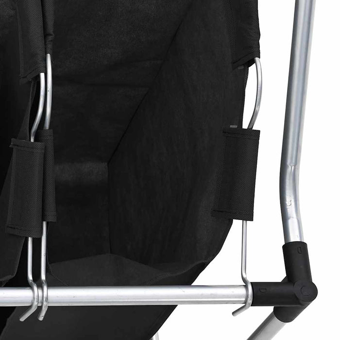 Skittentøyskurv med fire poser svart grå