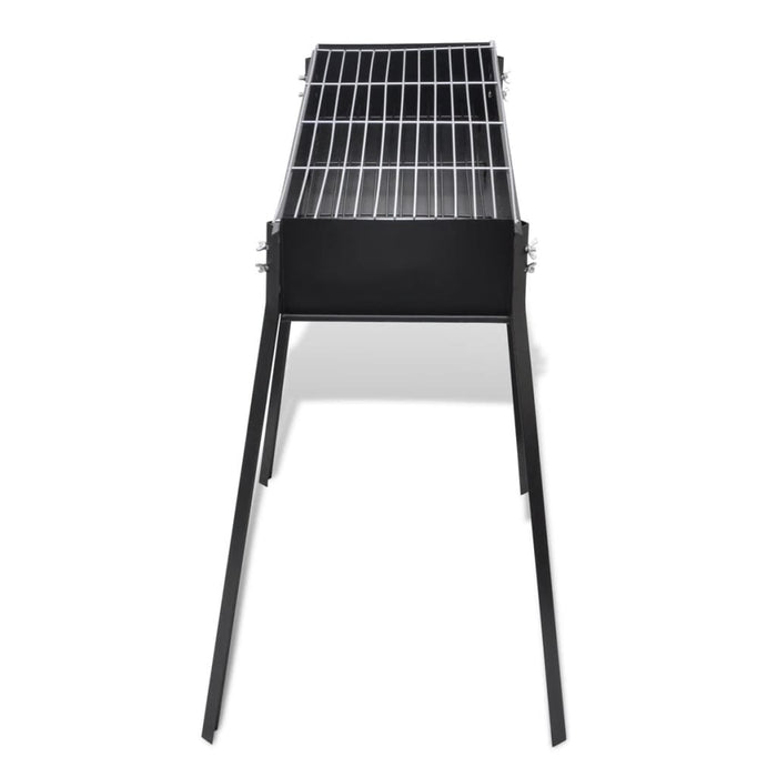 BBQ rektangulær kullgrill 75 x 28 cm