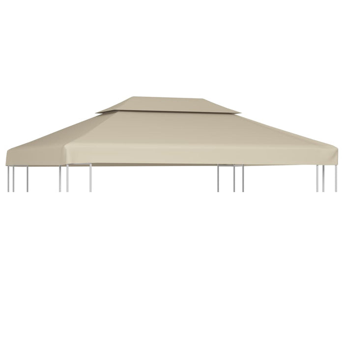 Lysthus dekke baldakin erstatning 310 g/m² beige 3 x 4 m