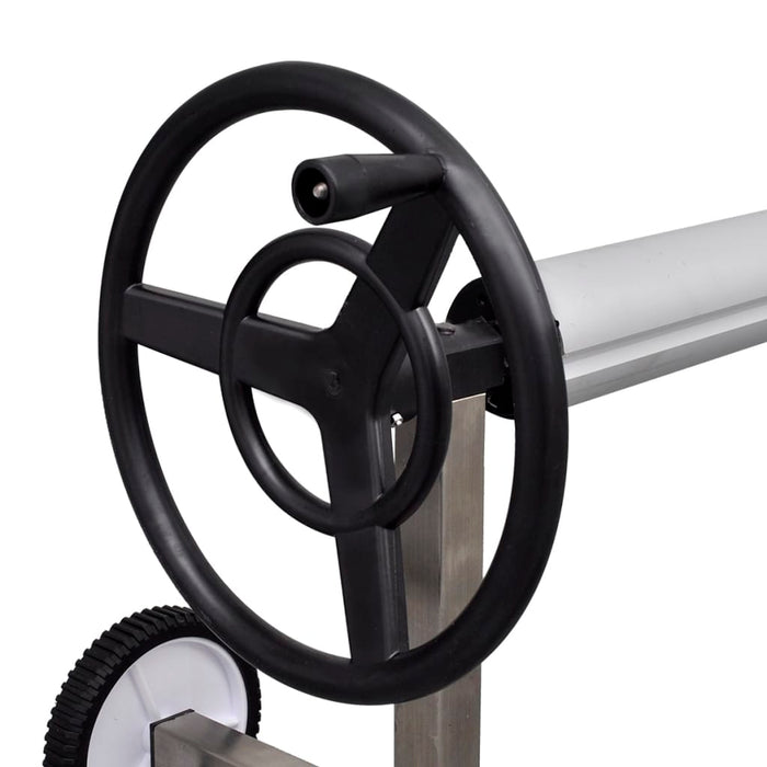 Bassengtrekk-rulle med rustfri stålbase