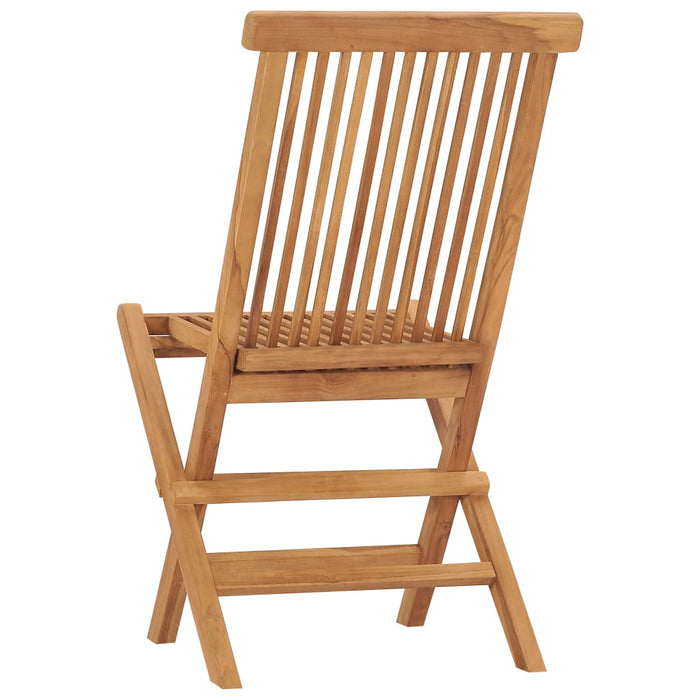 Klappstoler 2 stk heltre teak