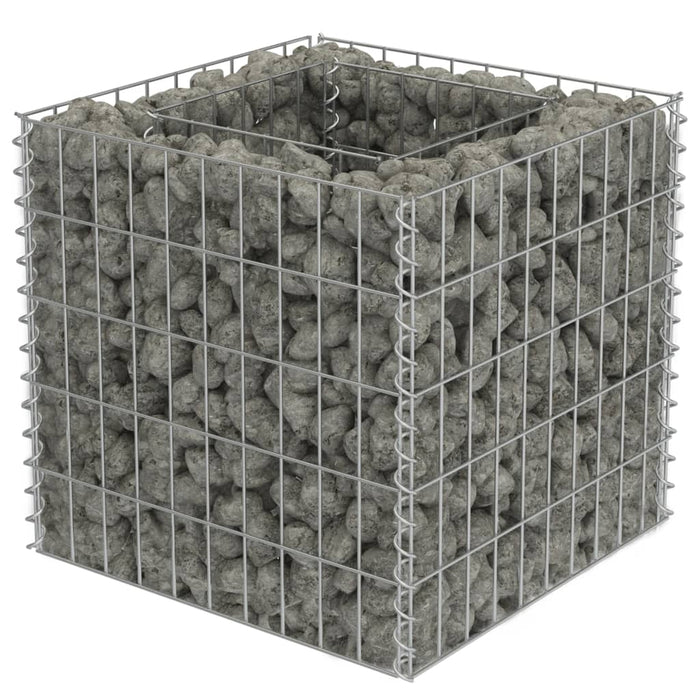 Gabion høybed galvanisert stål 50x50x50 cm