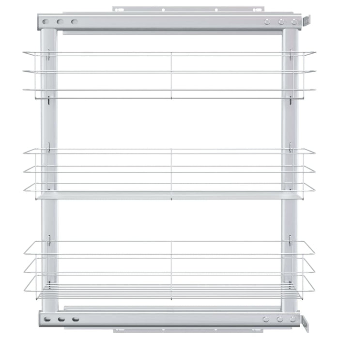 Uttrekkbare kurvskuffer 3 etasjer 47x25x56 cm