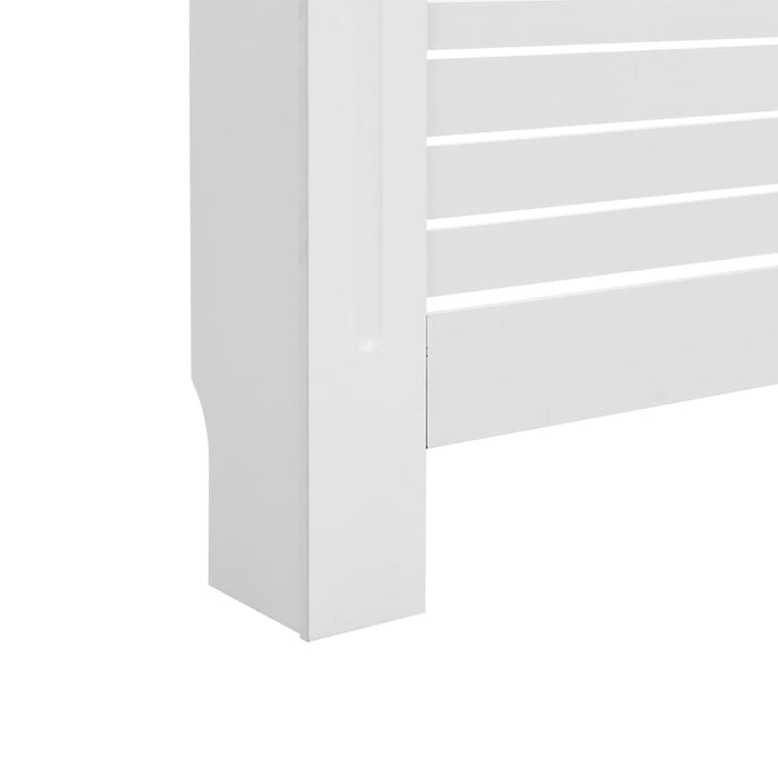 Radiatordeksel hvit 152x19x81,5 cm MDF