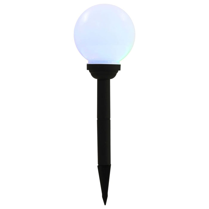 Utendørs sollampe 8 stk LED kuleformet 15 cm RGB